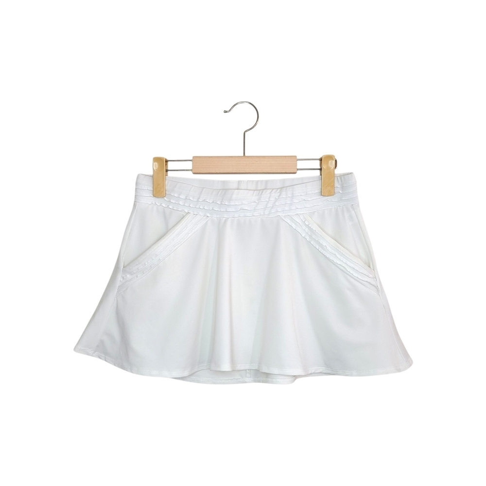Robin Piccone White Swim Coverup Skirt with Pockets